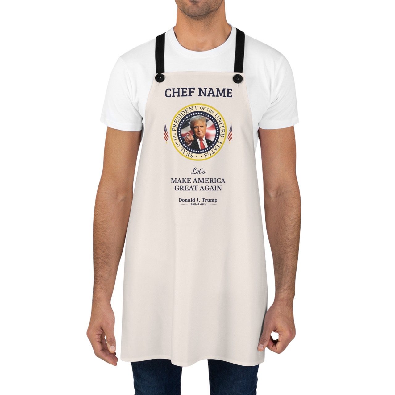 Trump Apron 2025 - Patriotic Kitchen Accessories